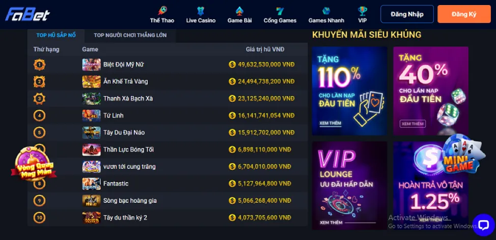 Giải đấu slot UK888